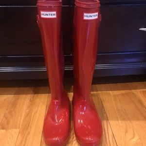 Red Originial High Gloss Hunter Boots ❗️❗️❗️